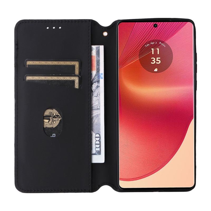 Flip Kotelot Motorola Edge 50 Fusion Etui Na Telefon Diamenty 3d