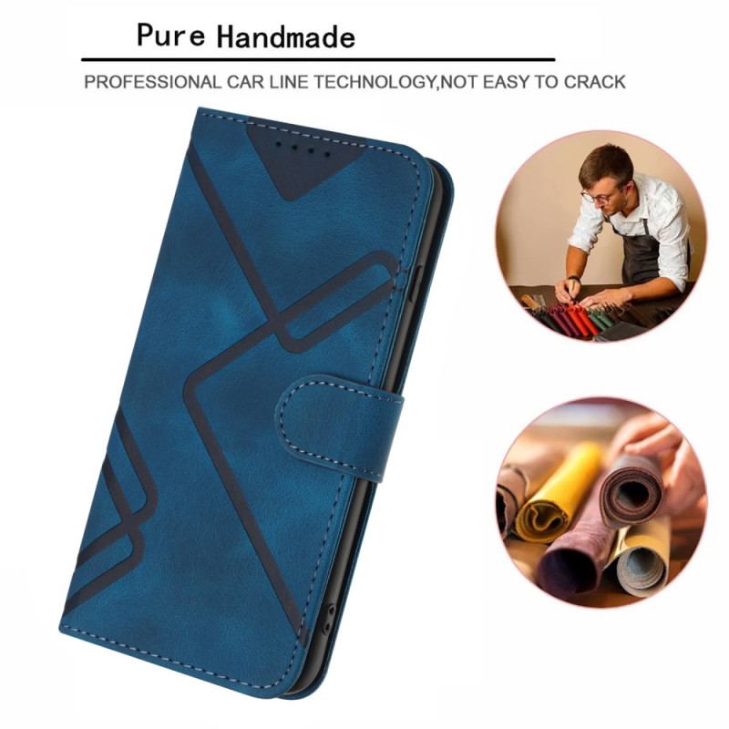 Obudowa Honor 200 Etui Na Telefon Geometryczny Wzór Paska