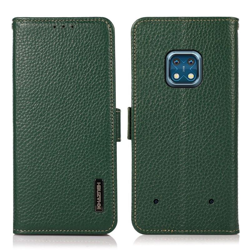 Etui Folio do Nokia XR20 Khazneh Ziarnista Błyszcząca Skóra