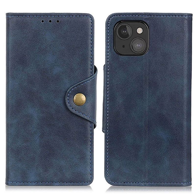 Etui Folio do iPhone 13 Full Protect Matowa Sztuczna Skóra