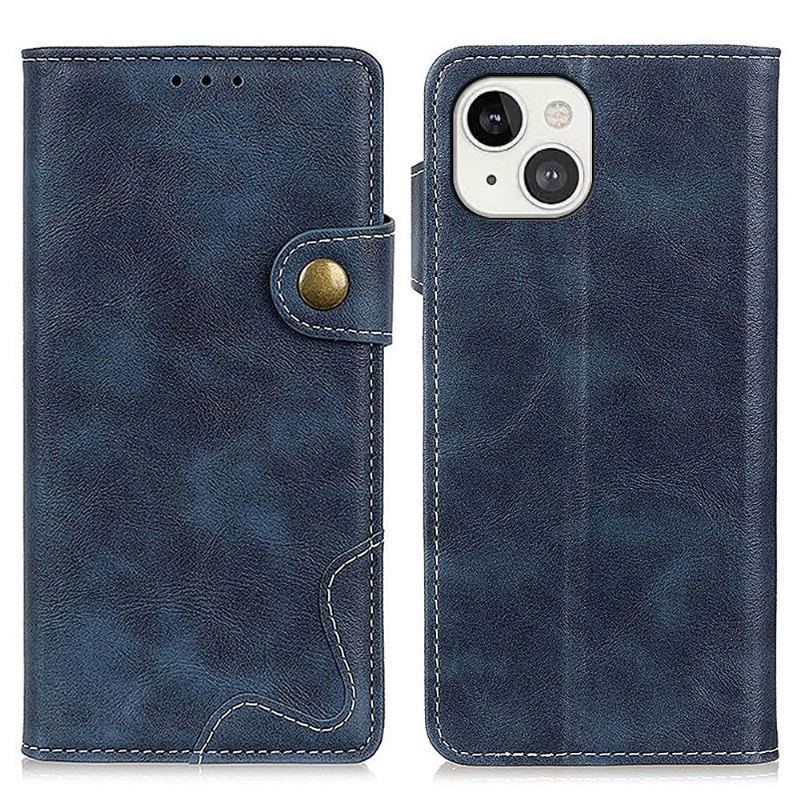 Etui Folio do iPhone 13 S Kształt Odsłonięte Szwy