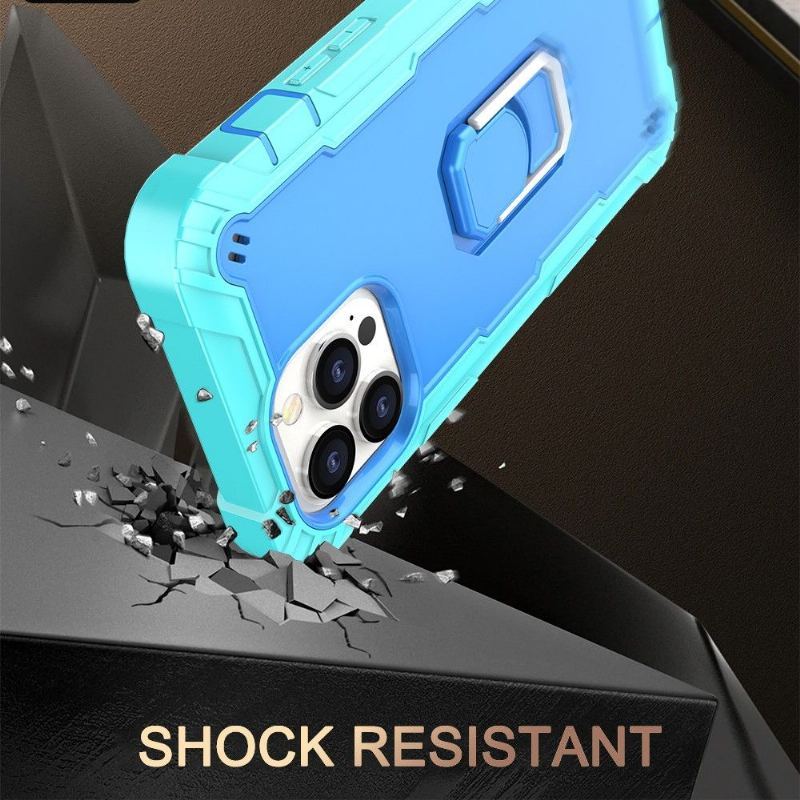 Etui do iPhone 13 Pro Max Dwukolorowa Zbroja Pierścieniowa