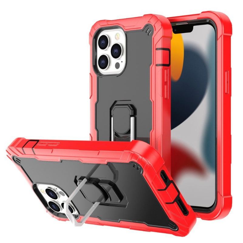 Etui do iPhone 13 Pro Max Dwukolorowa Zbroja Pierścieniowa
