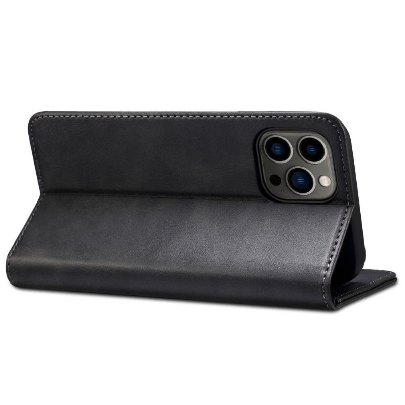 Etui Folio do iPhone 13 Pro Max Skórzany Futerał Flip Style Skóra