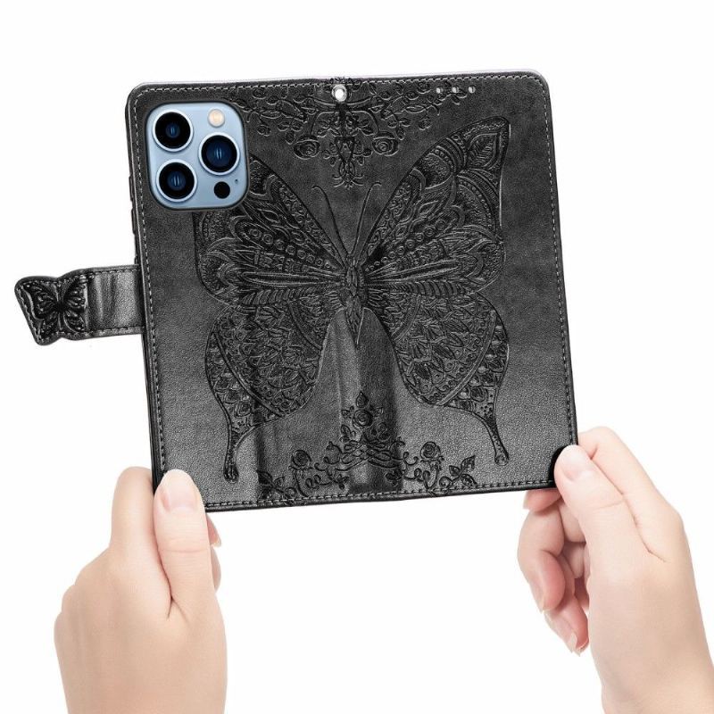 Etui Na Telefon Pokrowce do iPhone 13 Pro Max Biznes Motyl Ulga
