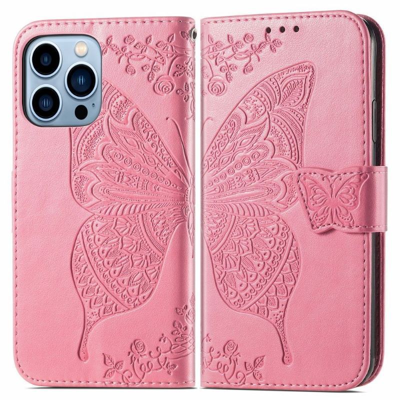 Etui Na Telefon Pokrowce do iPhone 13 Pro Max Biznes Motyl Ulga