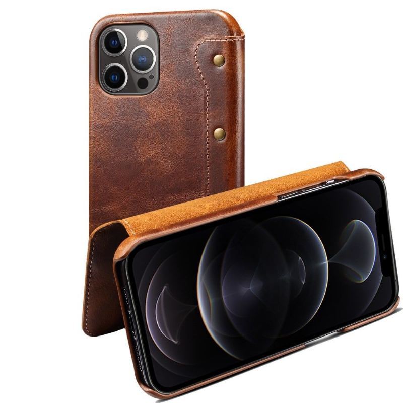 Etui Na Telefon Pokrowce do iPhone 13 Pro Max Biznes Vintage Skórzane