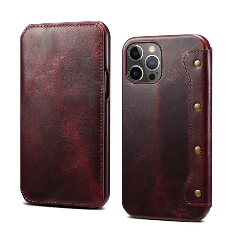 Etui Na Telefon Pokrowce do iPhone 13 Pro Max Biznes Vintage Skórzane