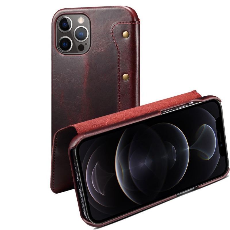 Etui Na Telefon Pokrowce do iPhone 13 Pro Max Biznes Vintage Skórzane