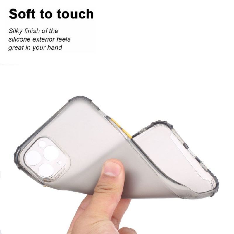 Futerały do iPhone 13 Pro Max Obrzeża Półprzezroczysty Z Kolorowymi Przyciskami