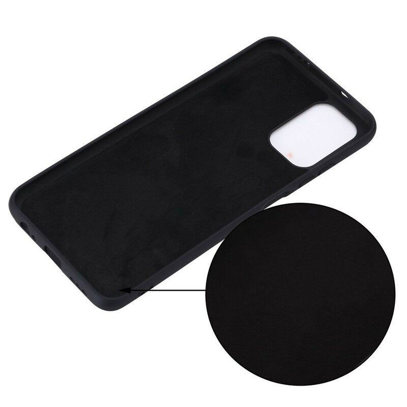 Etui do Xiaomi Redmi Note 10 / 10S Płynny Silikon Ze Smyczą