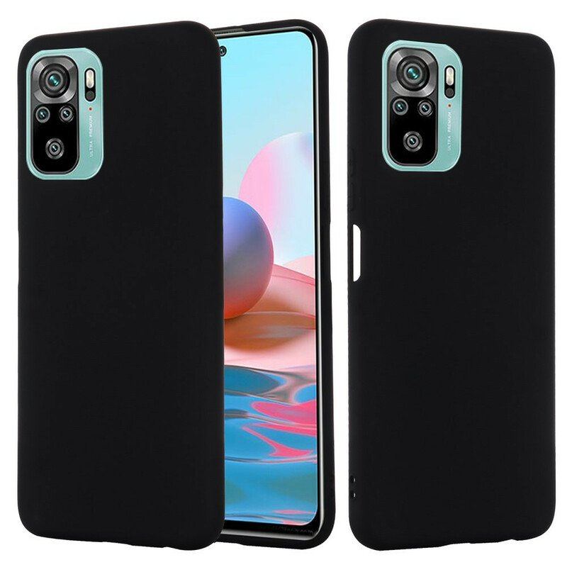 Etui do Xiaomi Redmi Note 10 / 10S Płynny Silikon Ze Smyczą