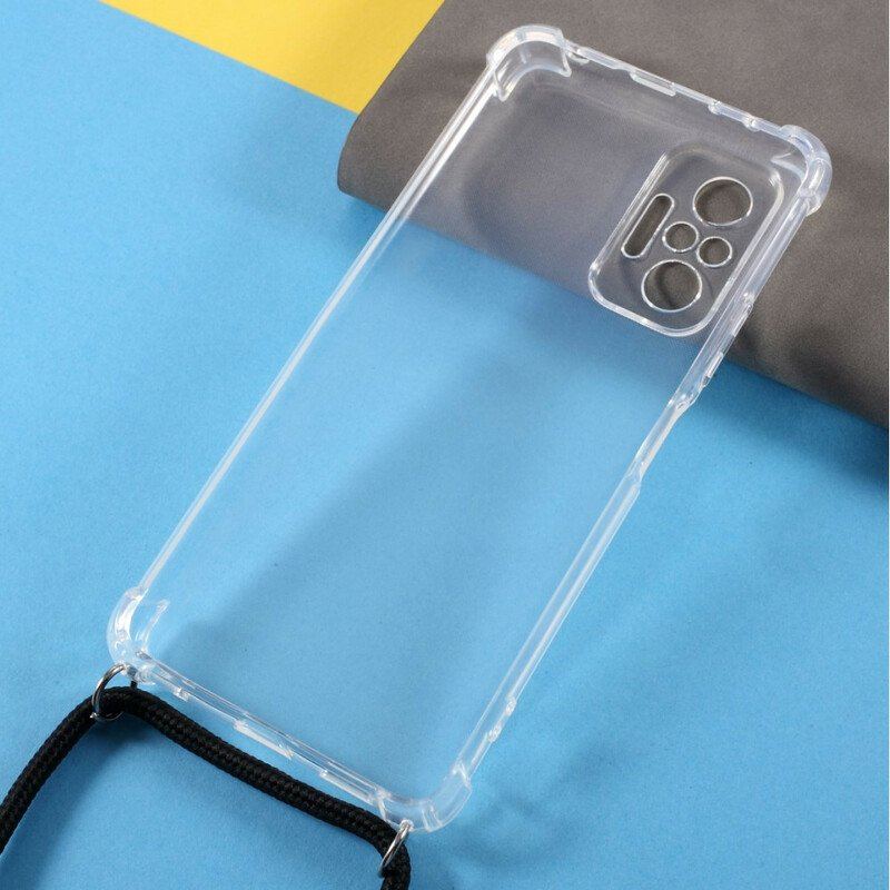 Etui do Xiaomi Redmi Note 10 / 10S Przezroczysty Z Przewodem