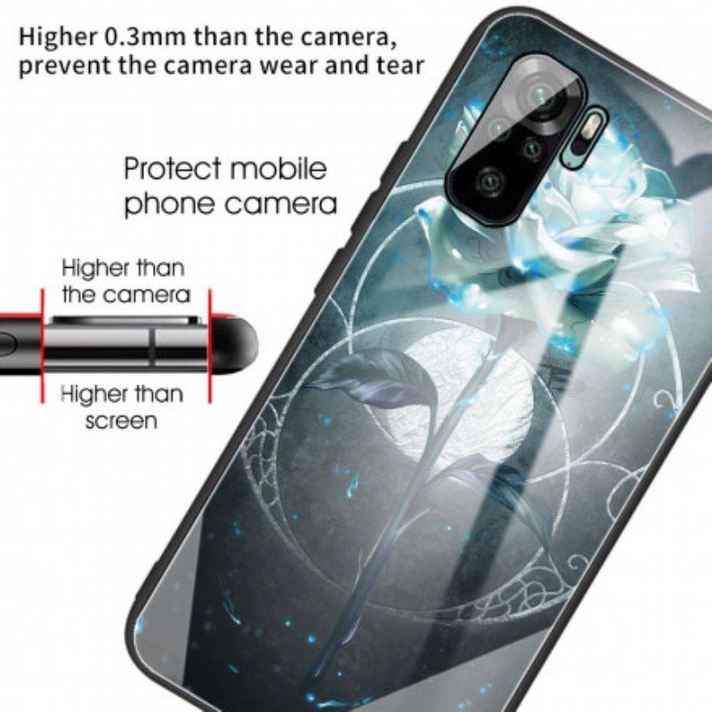Etui do Xiaomi Redmi Note 10 / 10S Szkło Hartowane W Kolorze Różowo-zielonym