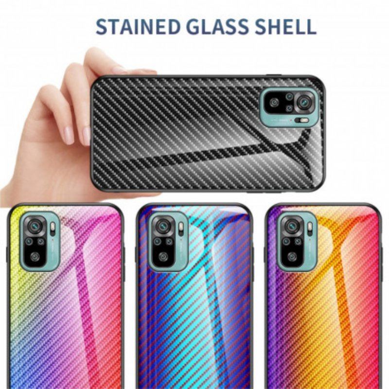 Etui do Xiaomi Redmi Note 10 / 10S Szkło Hartowane Z Włókna Węglowego