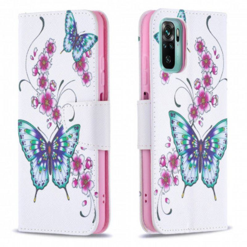 Etui Folio do Xiaomi Redmi Note 10 / 10S Cudowne Motyle