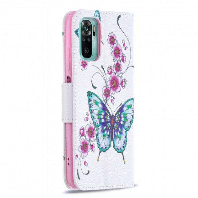 Etui Folio do Xiaomi Redmi Note 10 / 10S Cudowne Motyle
