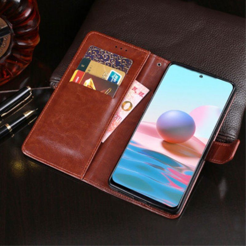 Etui Folio do Xiaomi Redmi Note 10 / 10S Imitacja Skóry Idewei