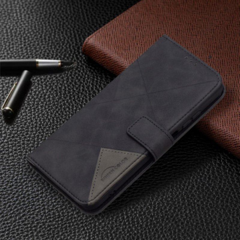Etui Folio do Xiaomi Redmi Note 10 / 10S Kolor Trójkąta Binfena