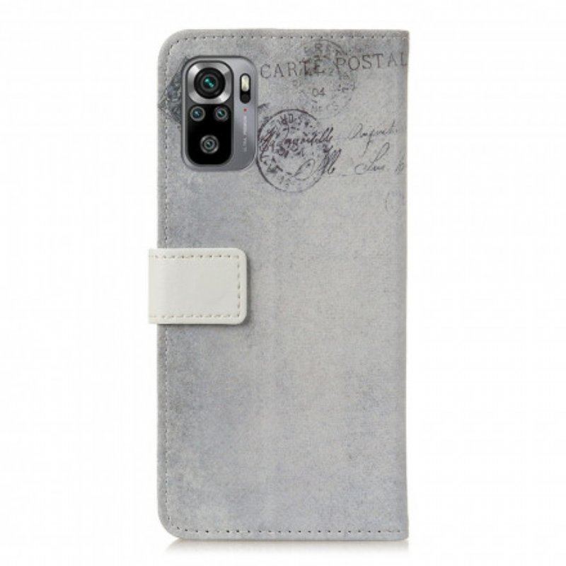 Etui Folio do Xiaomi Redmi Note 10 / 10S Kot Podróżnik
