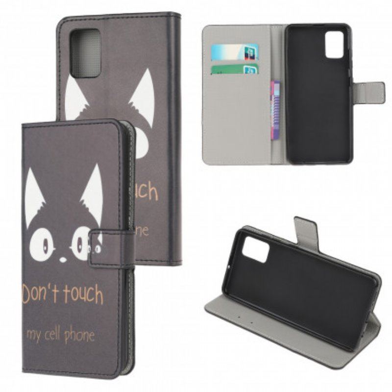 Etui Folio do Xiaomi Redmi Note 10 / 10S Nie Dotykaj Mojego Telefonu Komórkowego