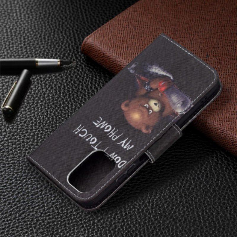 Etui Folio do Xiaomi Redmi Note 10 / 10S Niebezpieczny Niedźwiedź