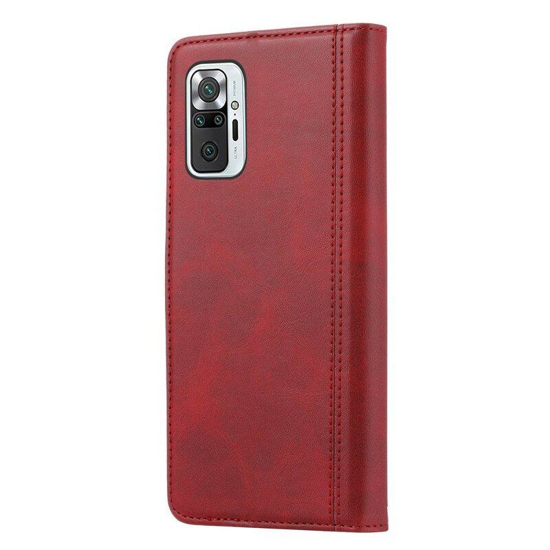Etui Folio do Xiaomi Redmi Note 10 / 10S Przedni Uchwyt Na Kartę I Pasek