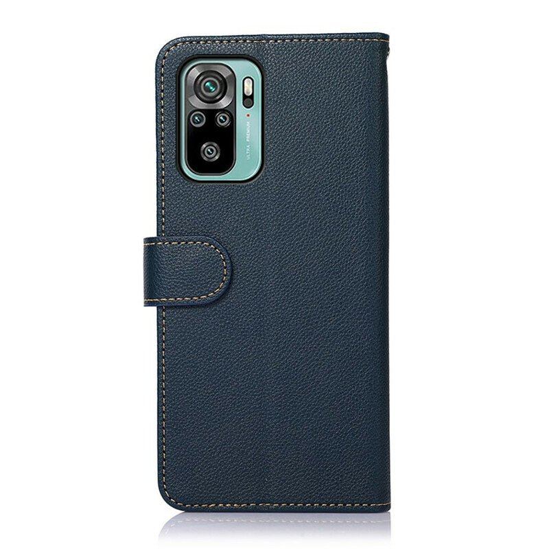 Etui Folio do Xiaomi Redmi Note 10 / 10S Rfid Khazneh W Stylu Liczi