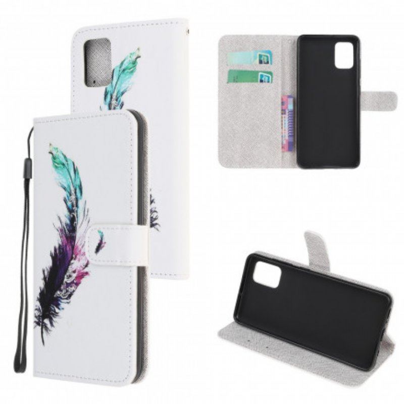 Etui Folio do Xiaomi Redmi Note 10 / 10S z Łańcuch Pióro Z Smyczą