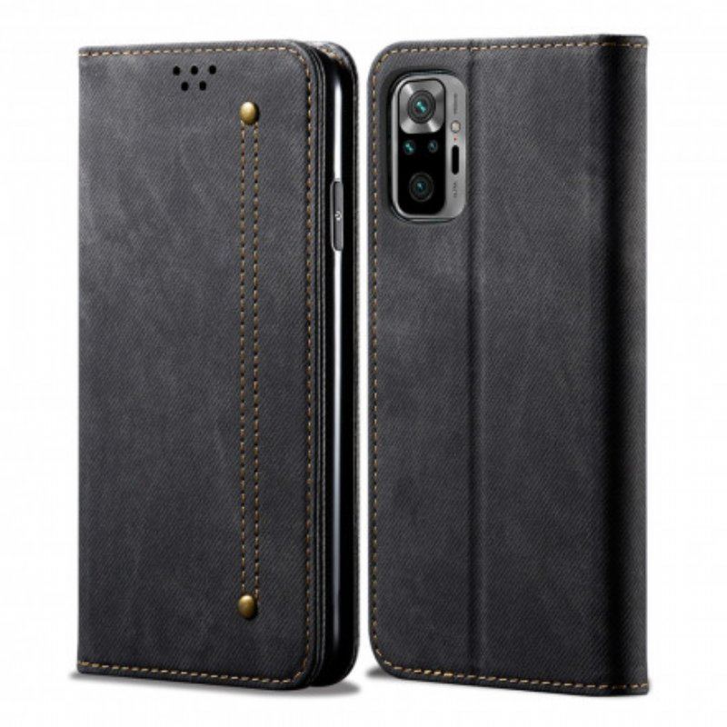 Etui Na Telefon do Xiaomi Redmi Note 10 / 10S Etui Folio Tkanina Dżinsowa