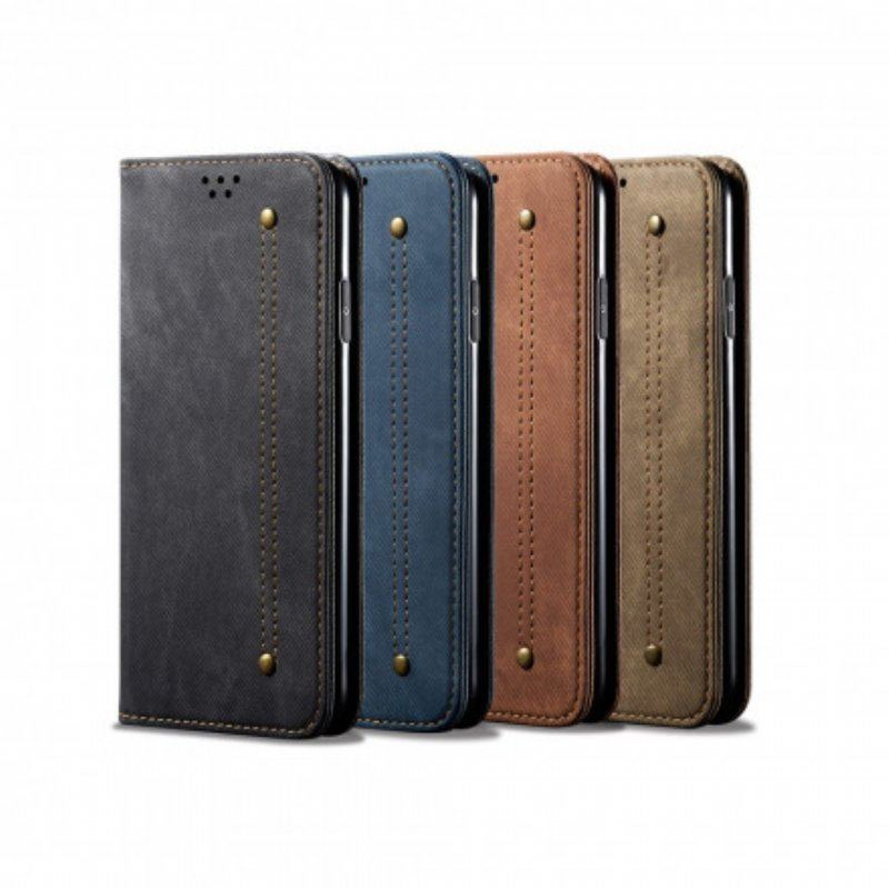 Etui Na Telefon do Xiaomi Redmi Note 10 / 10S Etui Folio Tkanina Dżinsowa