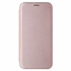 Etui Na Telefon do Xiaomi Redmi Note 10 / 10S Etui Folio Włókno Węglowe Z Pierścieniem Podtrzymującym