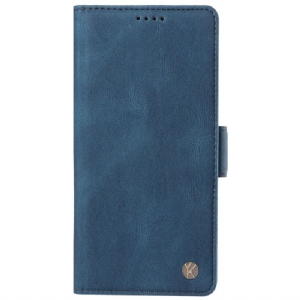 Etui Folio Motorola Edge 50 Ultra Efekt Zamszu Yikatu Etui Ochronne