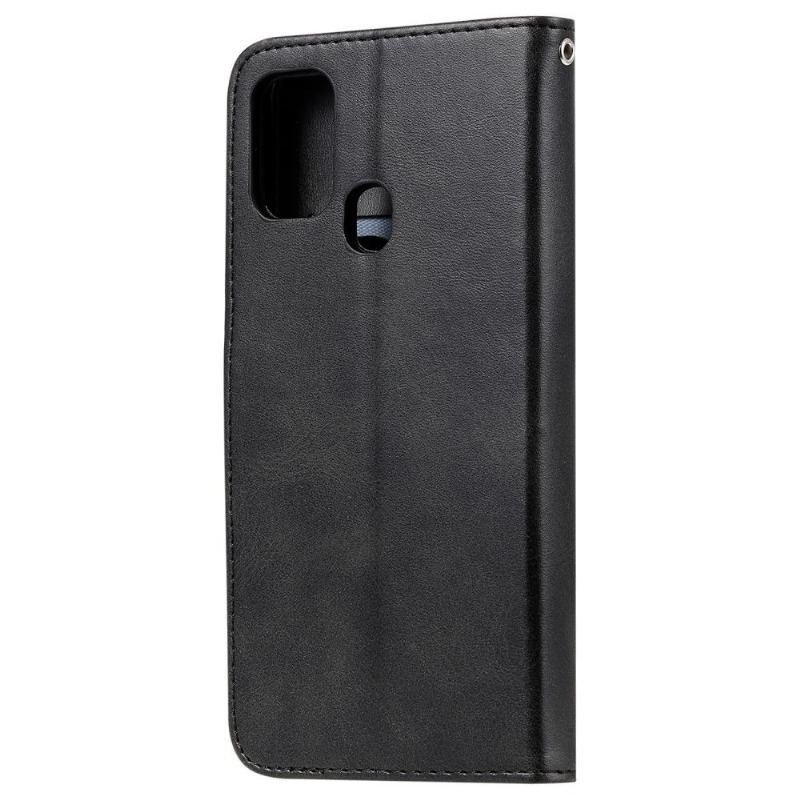 Etui Na Telefon Pokrowce do Samsung Galaxy M31 Biznes Funkcja Obsługi Kieszeni Na Zamek Błyskawiczny