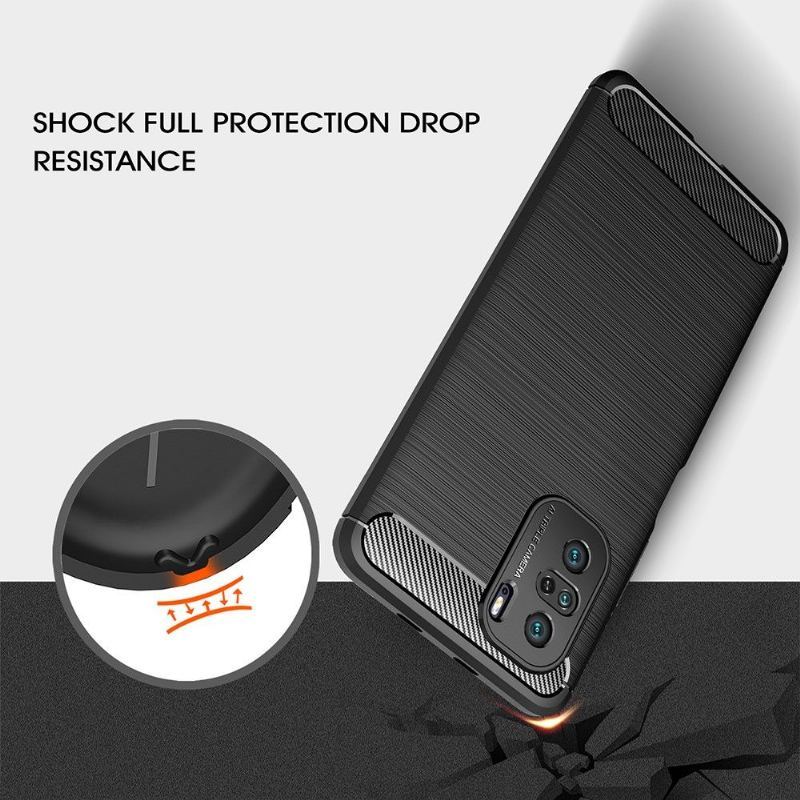 Etui do Xiaomi Mi 11i / Poco F3 Anti-fall Silikonowy Efekt Szczotkowania