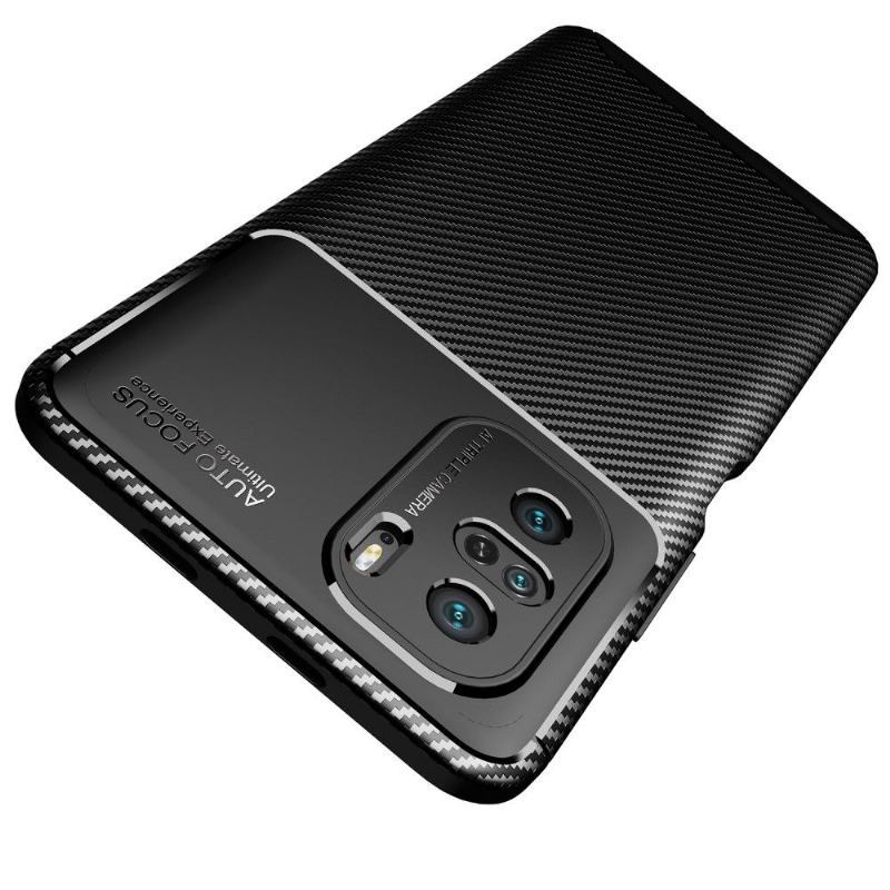 Etui do Xiaomi Mi 11i / Poco F3 Biznes Efekt Włókna Węglowego