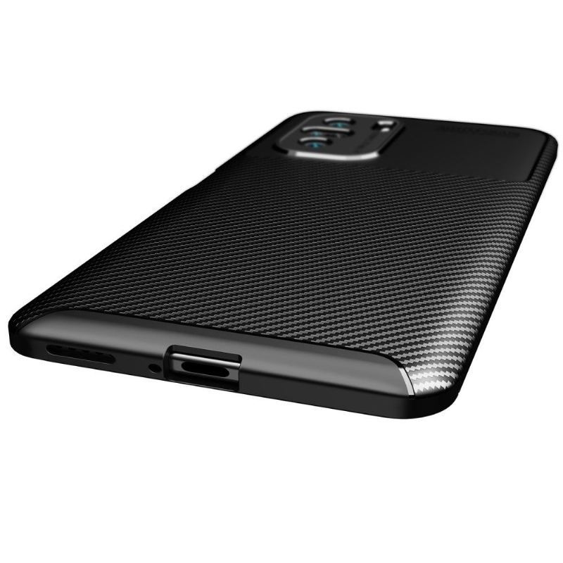 Etui do Xiaomi Mi 11i / Poco F3 Biznes Efekt Włókna Węglowego