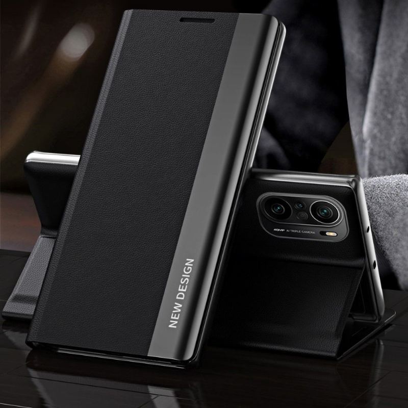 Etui do Xiaomi Mi 11i / Poco F3 Biznesowy Magnes Z Efektem Skóry
