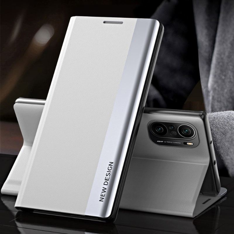Etui do Xiaomi Mi 11i / Poco F3 Biznesowy Magnes Z Efektem Skóry