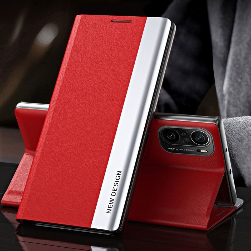 Etui do Xiaomi Mi 11i / Poco F3 Biznesowy Magnes Z Efektem Skóry