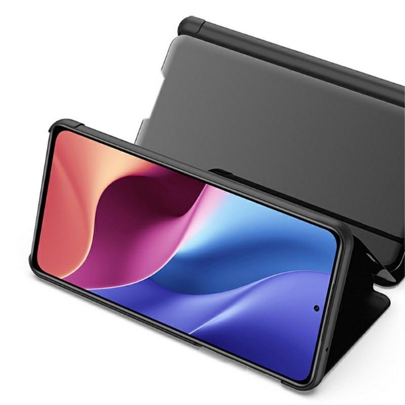Etui do Xiaomi Mi 11i / Poco F3 Etui Folio Efekt Lustra