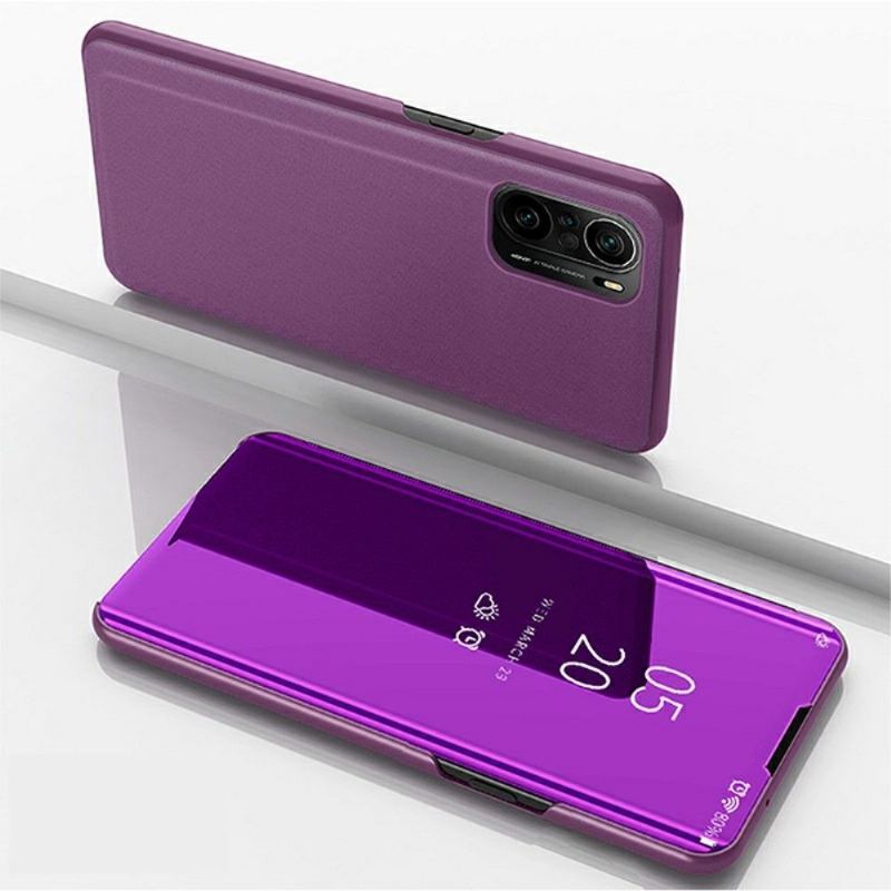 Etui do Xiaomi Mi 11i / Poco F3 Etui Folio Efekt Lustra