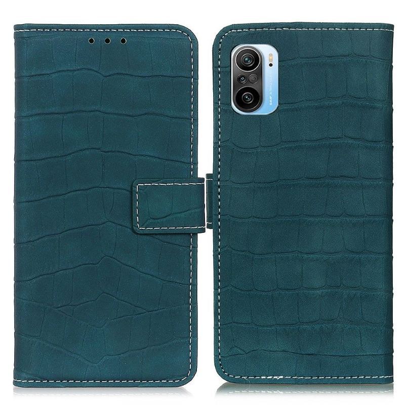 Etui Folio do Xiaomi Mi 11i / Poco F3 Imitacja Skóry Krokodyla