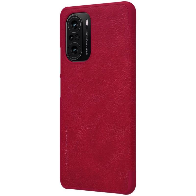 Etui Folio do Xiaomi Mi 11i / Poco F3 Seria Qin Efekt Skóry