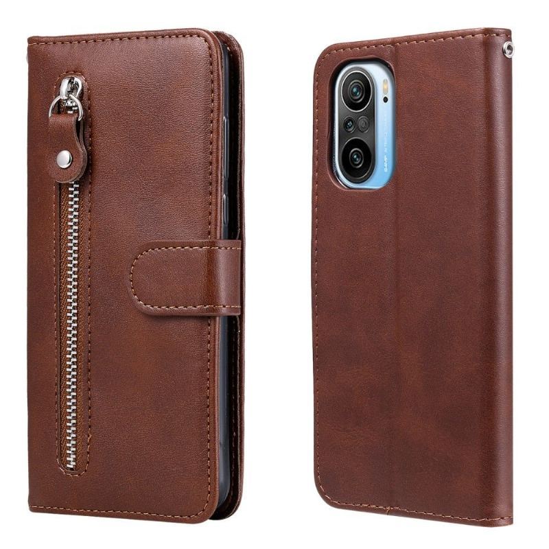 Skórzany Futerał do Xiaomi Mi 11i / Poco F3 Anti-fall Portfel Elena Portfel