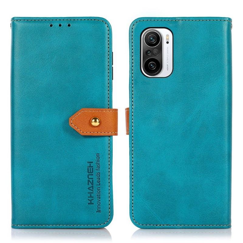 Skórzany Futerał do Xiaomi Mi 11i / Poco F3 Khazneh Bicolor Sztuczna Skóra