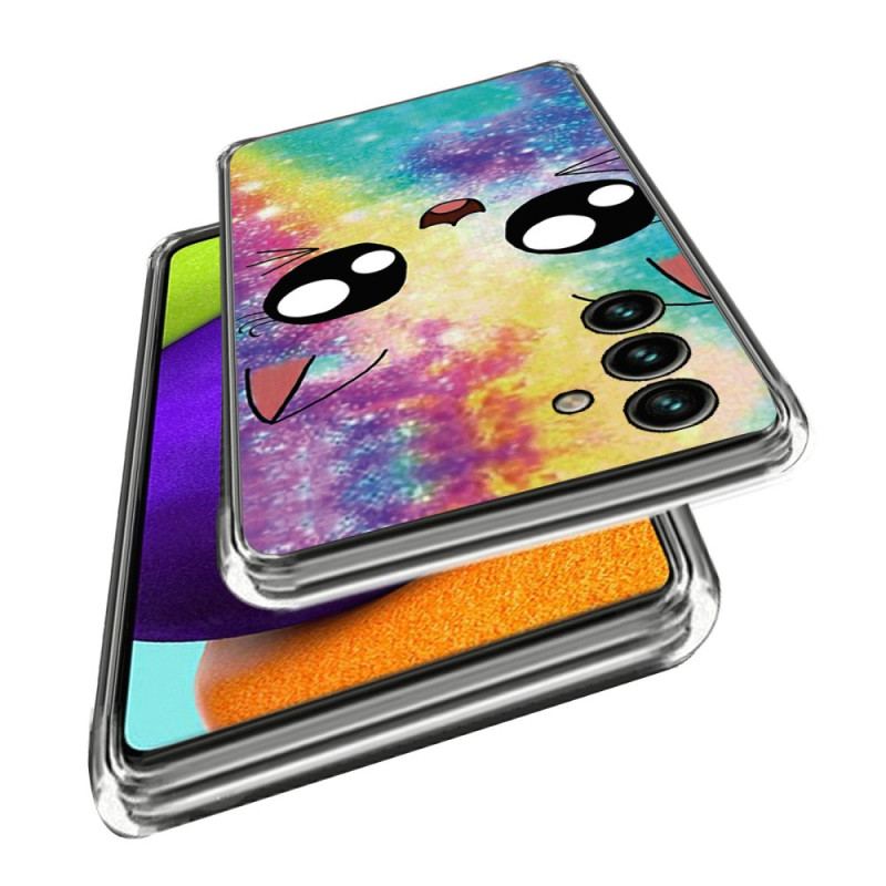 Etui Do Samsung Galaxy A15 5g Tęczowy Kot