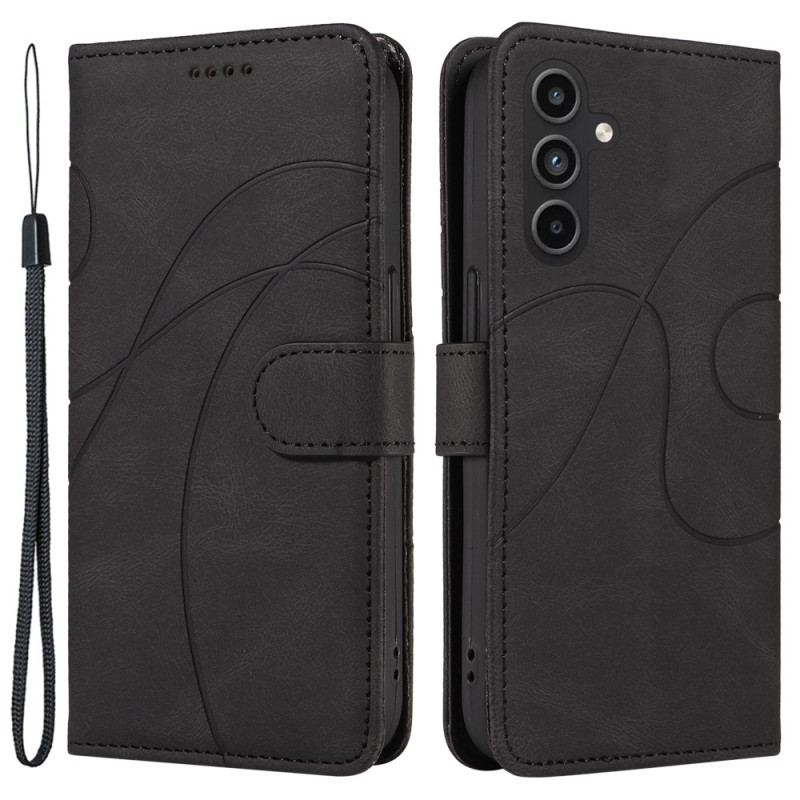 Etui Folio Do Samsung Galaxy A15 5g Faliste Linie
