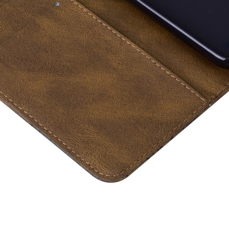 Etui Folio Samsung Galaxy A15 5g Duży Nadruk W Kształcie Motyla Z Paskiem