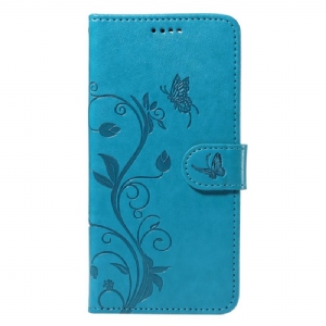 Etui Folio Samsung Galaxy A15 5g Kwiaty Moreli Z Paskiem Etui Ochronne